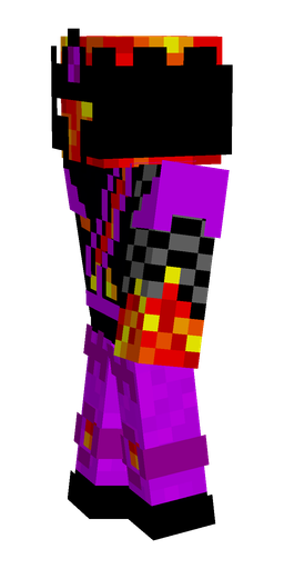 Black skin: body, left side render