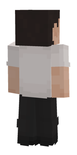 Black skin: body, back render