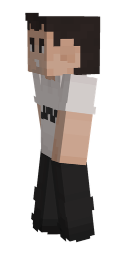 Black skin: body, left side render