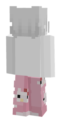 Pink skin: body, back render