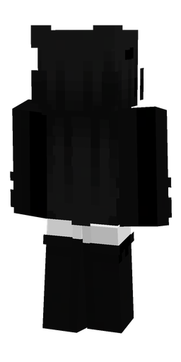 Black skin: body, back render