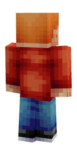 Blue skin: body, back render
