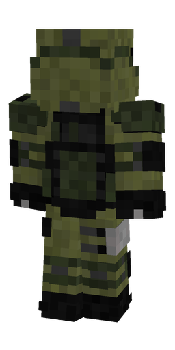 Black skin: body, back render