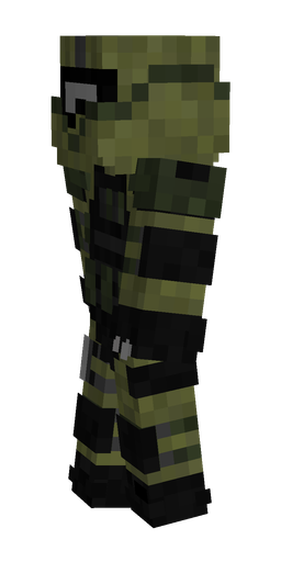 Black skin: body, left side render
