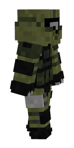 Black skin: body, right side render