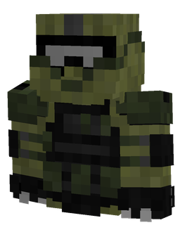 Black skin: bust render