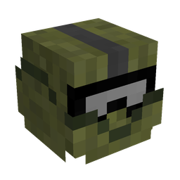 Black skin: head render