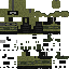 Black skin: raw texture render