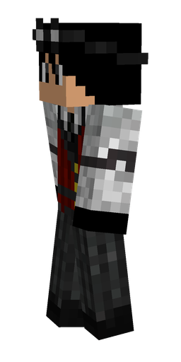 Black skin: body, left side render