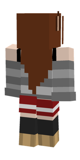 Brown skin: body, back render