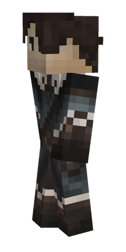 Black skin: body, left side render