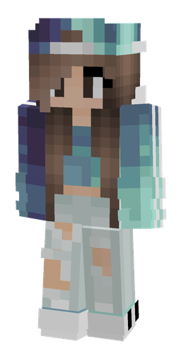 Blue skin: body, front render