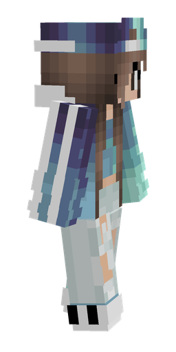 Blue skin: body, right side render