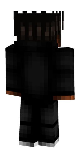 Black skin: body, back render
