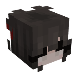 Black skin: head render