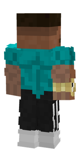 Black skin: body, back render