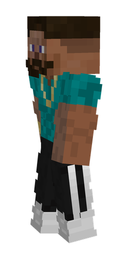 Black skin: body, left side render