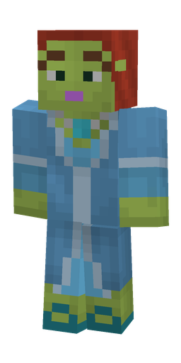 Blue skin: body, front render