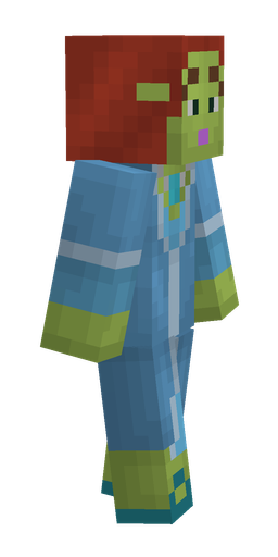 Blue skin: body, right side render