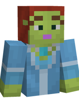 Blue skin: bust render