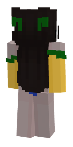Black skin: body, back render