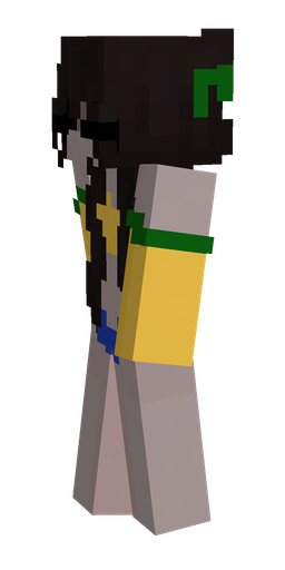 Black skin: body, left side render