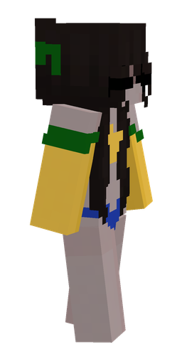 Black skin: body, right side render