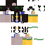 Black skin: raw texture render