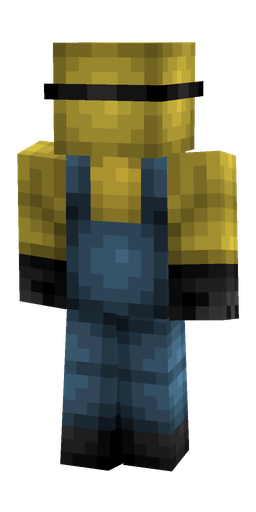 Black skin: body, back render