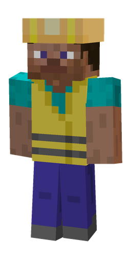 Blue skin: body, front render