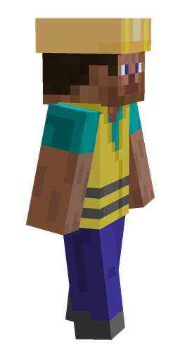 Blue skin: body, right side render