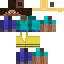 Blue skin: raw texture render