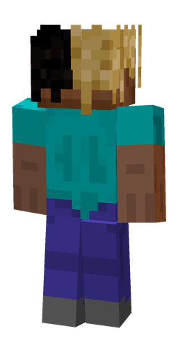 Blue skin: body, back render
