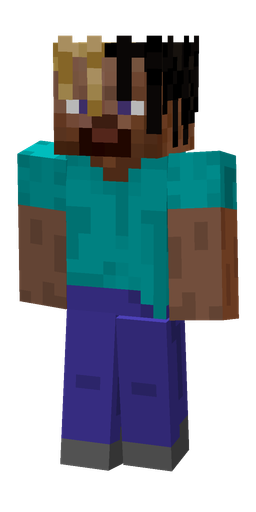 Blue skin: body, front render