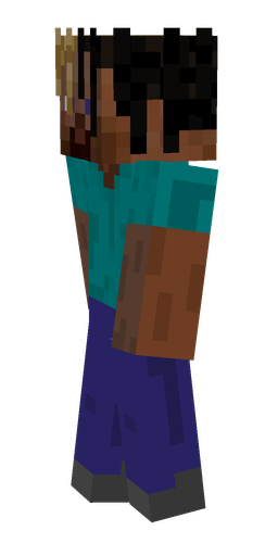 Blue skin: body, left side render