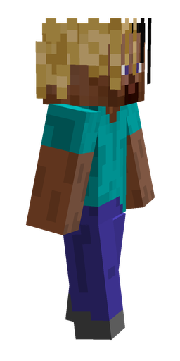 Blue skin: body, right side render