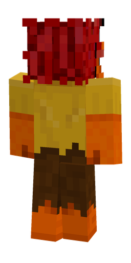 Brown skin: body, back render