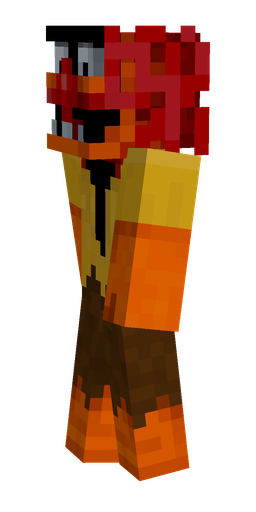 Brown skin: body, left side render
