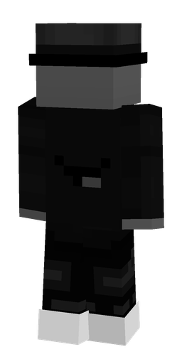 Black skin: body, back render