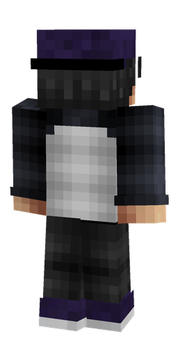 Black skin: body, back render