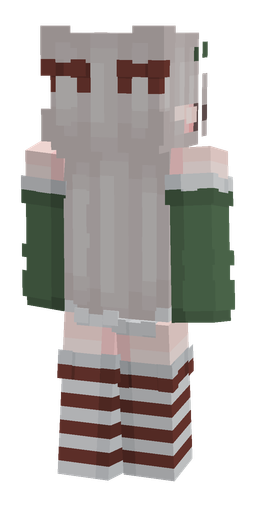 Gray skin: body, back render