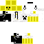 Black skin: raw texture render