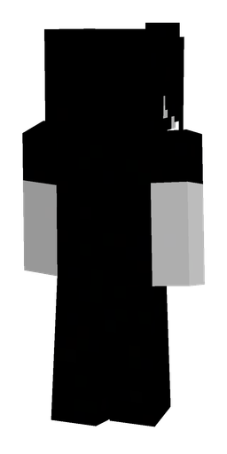 Black skin: body, back render