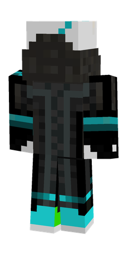 Black skin: body, back render