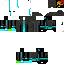 Black skin: raw texture render
