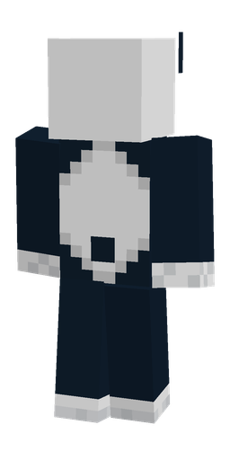 Blue skin: body, back render