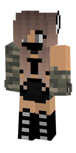 Black skin: body, front render