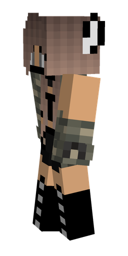 Black skin: body, left side render