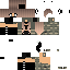 Black skin: raw texture render