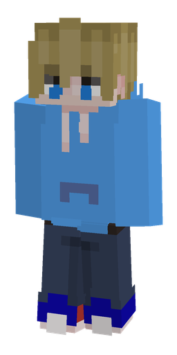 Blue skin: body, front render
